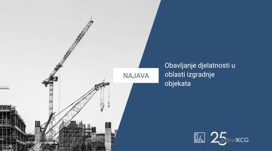 Najava stručnog predavanja: “Obavljanje djelatnosti u oblasti izgradnje objekata “