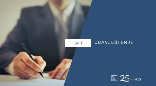 II VANREDNI ROK ZA POLAGANJE STRUČNOG ISPITA - ZA INŽENJERE SAOBRAĆAJA